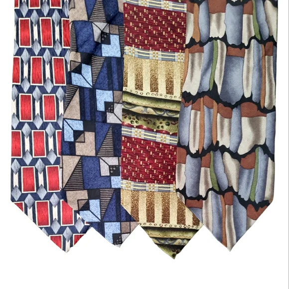 Set of 4 vintage Stonehenge ties GUC - Picture 1 of 7